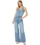 Levi's Denim Vest Wide Leg Jumpsuit Women's