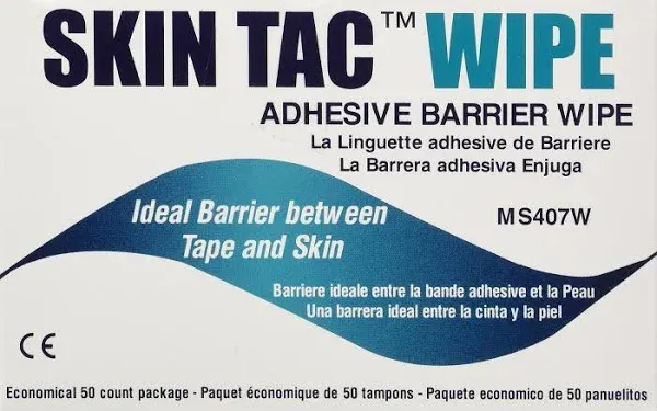 Skin Tac Adhesive Barrier Wipes 50 Count