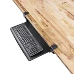 EHO Clamp-On Retractable Adjustable Keyboard Tray, Under Desk Ergonomic Keybo...