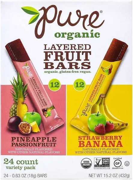 Pure Organic Layered Fruit Bars