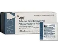 PDI Healthcare B16400 Adhesive Tape Remover Pad, 1.2" Width, 2.6" Length, Pack of 100