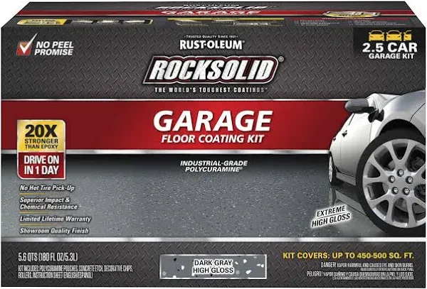 Rust- Oleum Rock Solid Polycuramine Garage Floor Coating Kit