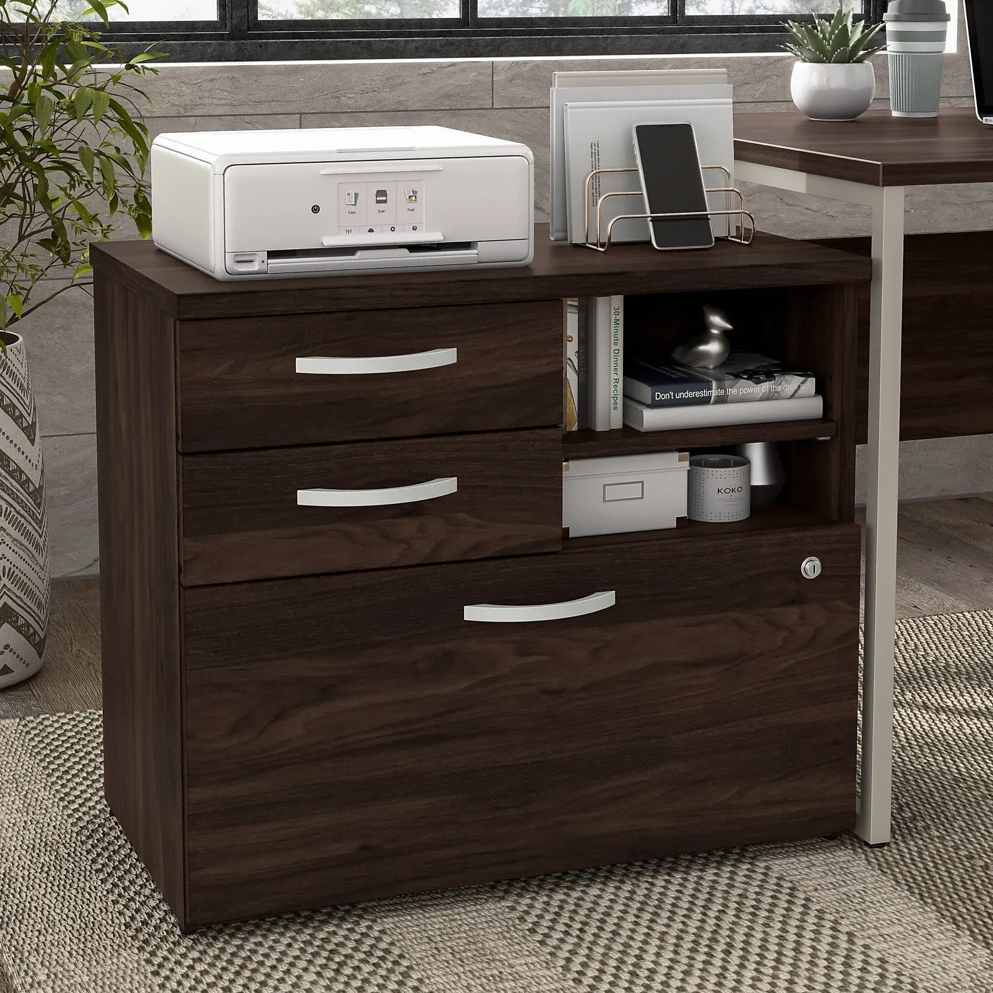 Bush Business Furniture Hybrid Office Storage Cabinet