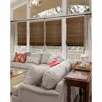 Chicology Cordless Bamboo Light-Filtering Roman Shades - 23"W x 64"H - Moose