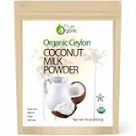 True Organic Ceylon Coconut Milk Powder, 1 Pound Bulk Bag, Certified Organic, USDA & Kosher Certified, Non-GMO, Organic Coconut Milk Powder, Ceylon