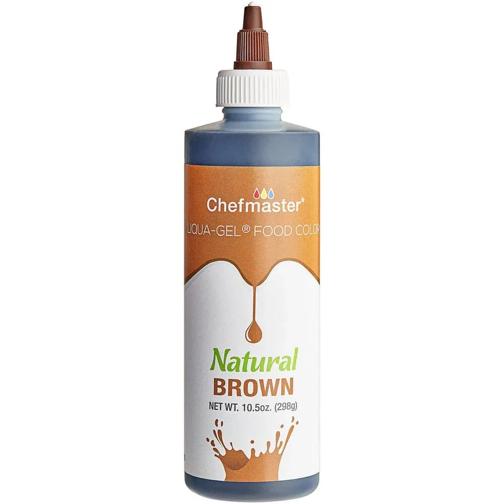 Chefmaster Natural Brown Liqua-Gel Food Coloring 10.5 oz.