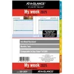 At-a-glance 2025 Zenscapes Weekly Monthly Planner Refill Loose-leaf Desk Size 5