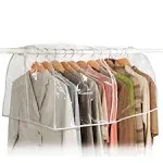 Richards Homewares - Clear Vinyl Storage Closet Garment Cover, 36"x22"x18"