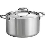 Tramontina Gourmet 6 qt Tri-Ply Clad Stainless Steel Covered Sauce Pot