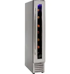 Koolatron 7 Bottle Slim 6 Inch Built-In Under- Counter Wine Fridge