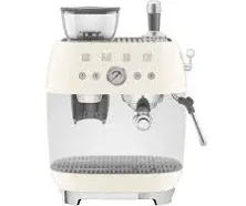 Smeg 50's Retro Style Aesthetic Semi-Automatic Espresso Coffee Machine with Grinder