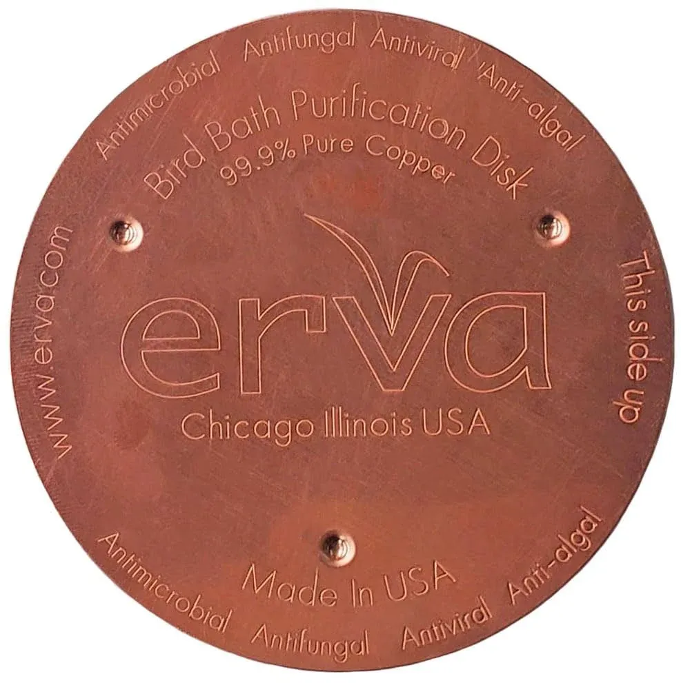 Erva Copper Bird Bath Purification Disk - Made in USA