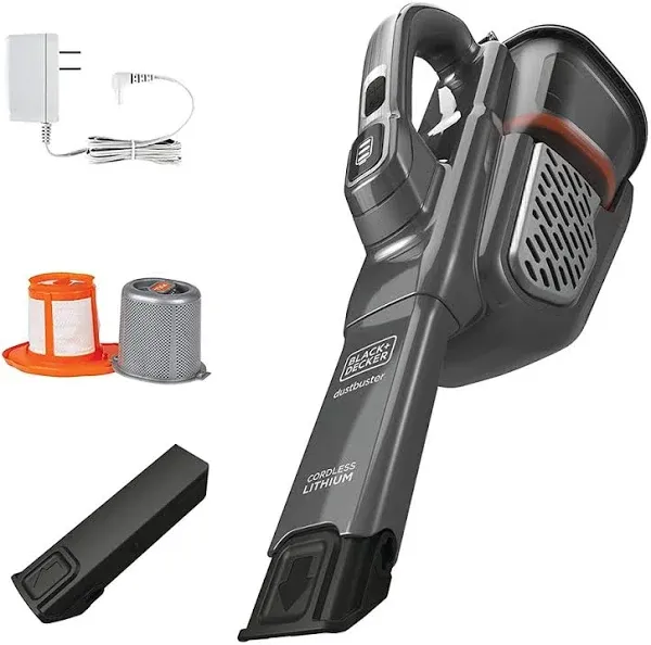 BLACK+DECKER Dusbuster Handheld Vacuum, Cordless, Gray (HHVK415B01)