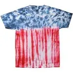 Colortone 1000 Multi-Color Tie-Dyed T-Shirt - Flag