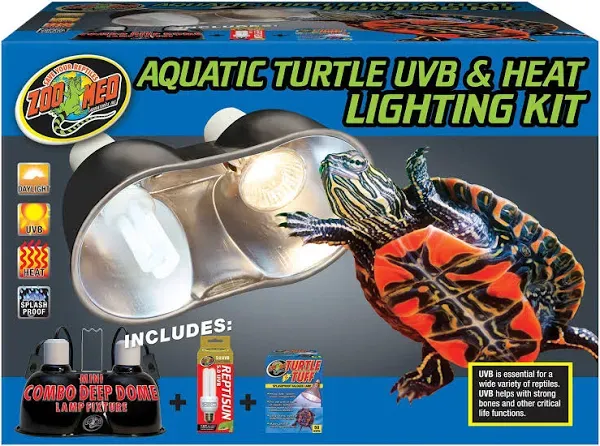 Zoo Med Aquatic Turtle UVB and Heat Lighting Kit