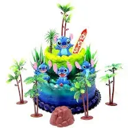 Disney&#039;s  Lilo and Stitch Deluxe Birthday Cake Topper Set   ~BRAND NEW~