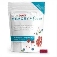 HumanN SuperBeets Memory + Focus Chews