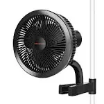 Spider Farmer 6 Clip Fan Grow Tent Clip On Oscillating Fan Adjustable Tilt Up