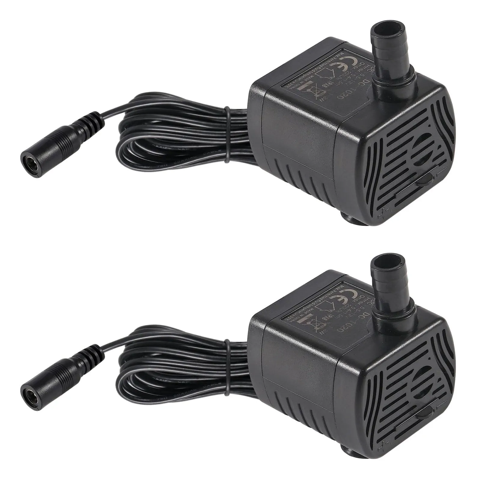 2Pcs DC5.5V-12V Mini Water Pump 1W-3W Small Fountain Pump for Aquarium Fish T...