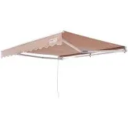 VEVOR Manual Retractable Awning, 13 x 8 ft Outdoor Patio Awning