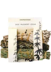 Juniper Ridge - Sage, Mugwort & Cedar Smudge (3CT) by The Epicurean Trader