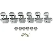 Chrome Split Post Vintage Guitar Tuning Keys Tuners Machine Heads for Strat/Tele