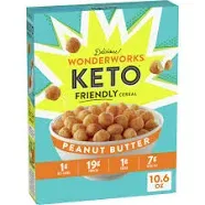 Wonderworks 10.6 oz Keto Friendly Peanut Butter Cereal