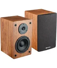 Knox Gear LP1 Powered Bookshelf Speaker with Wood Finish KN-BPSP01 - Brown