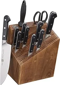 ZWILLING J.A. Henckels Zwilling Pro 12 Piece Block Knife Set, Black