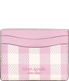 Kate Spade New York Morgan Gingham Field Printed PVC Card Holder