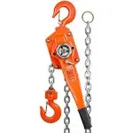 VEVOR Manual Lever Chain Hoist 3 Ton 6600 lbs Capacity 20 ft Come Along G80 Galvanized Carbon Steel with Weston Double-Pawl