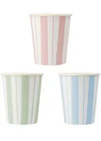 Ticking Stripe Cups