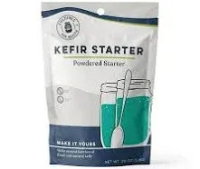 Cultures for Health Kefir Starter Culture | 4 Packets Freeze Dried Starter Powder | Make Kefir with Milk, Water, or Juice | Re-Culture Kefir Probiotic Drinks 2-7x Each | Cultures in Less Than a Day