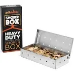 Grillaholics Heavy Duty Stainless Steel Wood Chip Smoker Box for Gas Grills