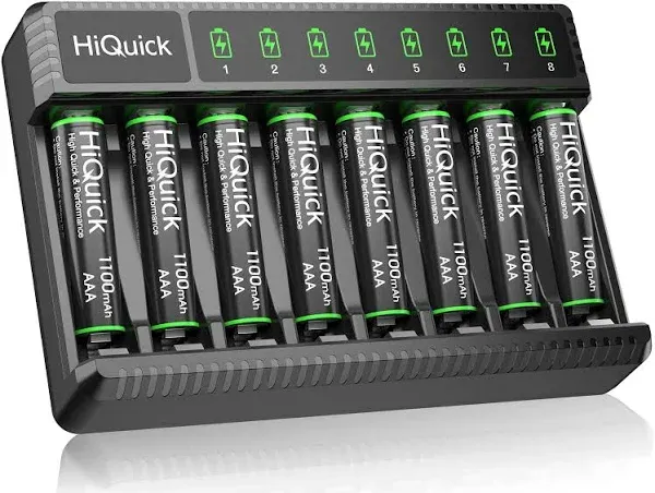 Hi Quick 8 Pack AAA Rechargeable Batteries