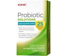 GNC Probiotic Weight Management Support 25 Billon CFU - 30 Capsules (30 Servings