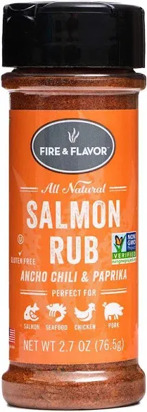 Fire & Flavor All Natural Salmon Rub 2.7 oz