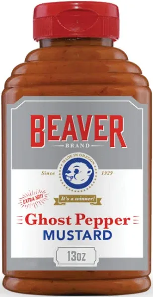 Beaver Ghost Pepper Mustard (6X13 Oz)