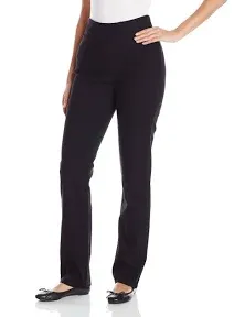 Chic Classic Collection Women&#039;s Petite Plus Size 18P Knit Pull-on Pant in Black