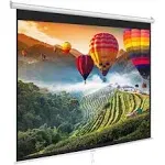 Universal Pull-Down Manual Projection Screen 84" Pyle PRJSM9406