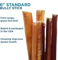 12 count Odor-Free 12&#034; Angus Bully Sticks Dog Treats New 