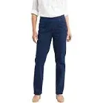 Chic Women's Easy Fit Elastic Waist Pull On Pant