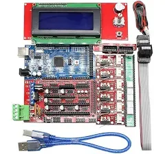 Eiechip® CNC 3D Printer Kit for Arduino Mega 2560 R3 + RAMPS 1.4 Controller + LCD 2004 + 6X Limit Switch Endstop + 5 A4988 Stepper Driver 3D Printer