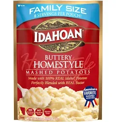 Idahoan Mashed Potatoes, Four Cheese, 1.5 Ounce (Pack of 12)