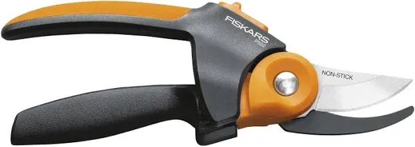 Fiskars Black/Orange Power Gear Softgrip Bypass Pruner 10 inch