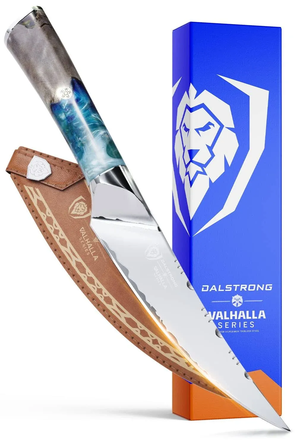 Dalstrong Fillet Knife - 6.5 inch - Valhalla Series - 9CR18MOV HC Steel - Celestial Resin & Wood Handle Kitchen Knife - Meat Cutting, Carving, Bone,