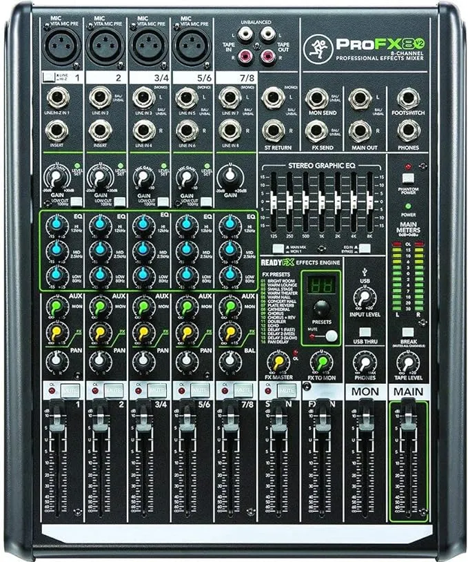 Mackie ProFX8v2 8-Channel Effects Mixer with USB