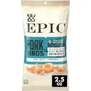 Epic Sea Salt + Vinegar Oven Baked Pork Rinds