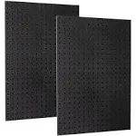 WallPeg Made in USA Pegboard Panels Garage Organization - Wall Storage Kit (2) ea - 24 inch x 16 inch Peg Board Tool Organizer Panel Set - Garage