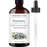 Majestic Pure USDA Organic Rosemary Essential Oil, Premium Grade - 4 fl oz